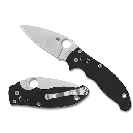 Spyderco 2024 Spyderco Manix 2 G-10 Black Plain SPY-C101GP2